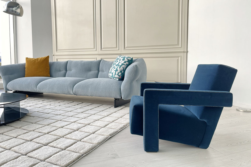 Blue Utrecht Armchair (Expo Offer) Cassina - 3