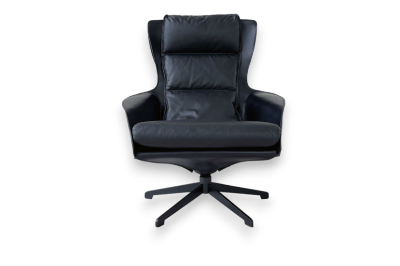 Poltrona Cab Lounge en cuir noir (Offre Expo) Cassina - 7