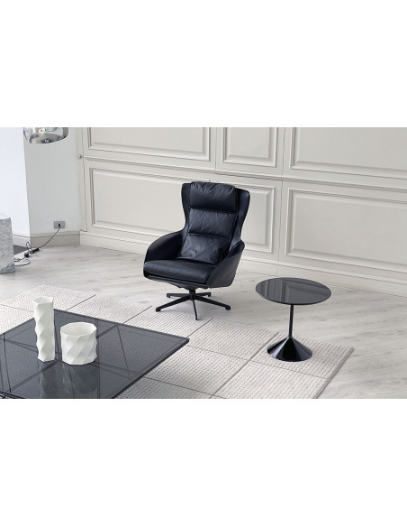 Poltrona Cab Lounge en cuir noir (Offre Expo) Cassina - 5