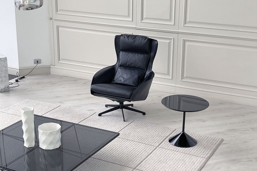 Poltrona Cab Lounge en cuir noir (Offre Expo) Cassina - 5
