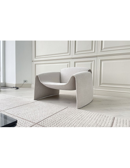 Poltrona Le Club in tessuto sabbia (Offerta Expo) Poliform - 4