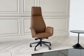 Poltrona Downtown in pelle cognac (Offerta Expo) Poltrona Frau - 6 2