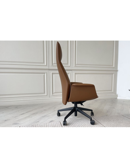 Fauteuil Downtown en cuir cognac (Offre Expo) Poltrona Frau - 3