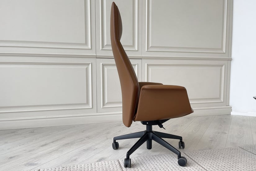 Poltrona Downtown in pelle cognac (Offerta Expo) Poltrona Frau - 3