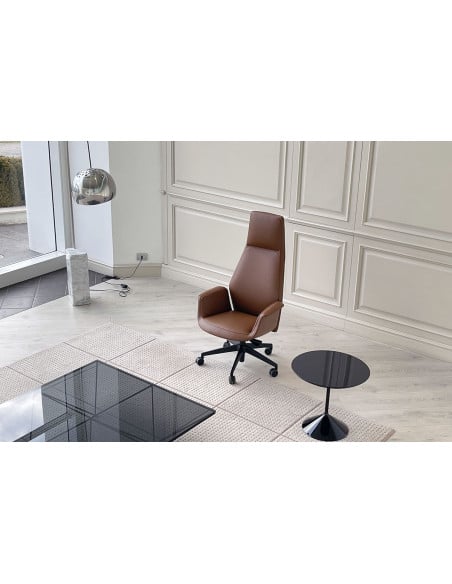 Poltrona Downtown in pelle cognac (Offerta Expo) Poltrona Frau - 5