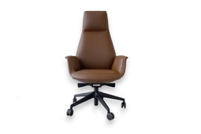 Fauteuil Downtown en cuir cognac (Offre Expo) Poltrona Frau - 6