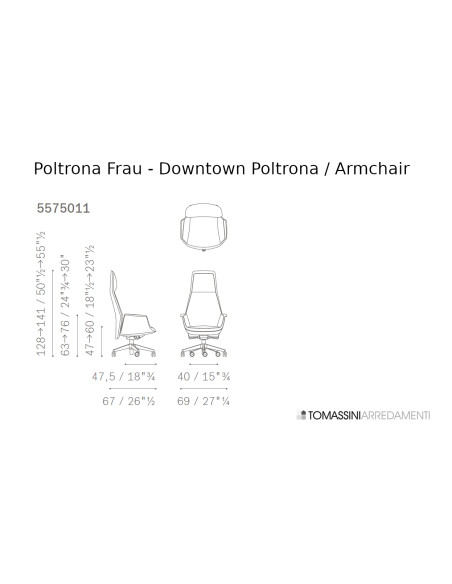Poltrona Downtown in pelle cognac (Offerta Expo) Poltrona Frau - 7