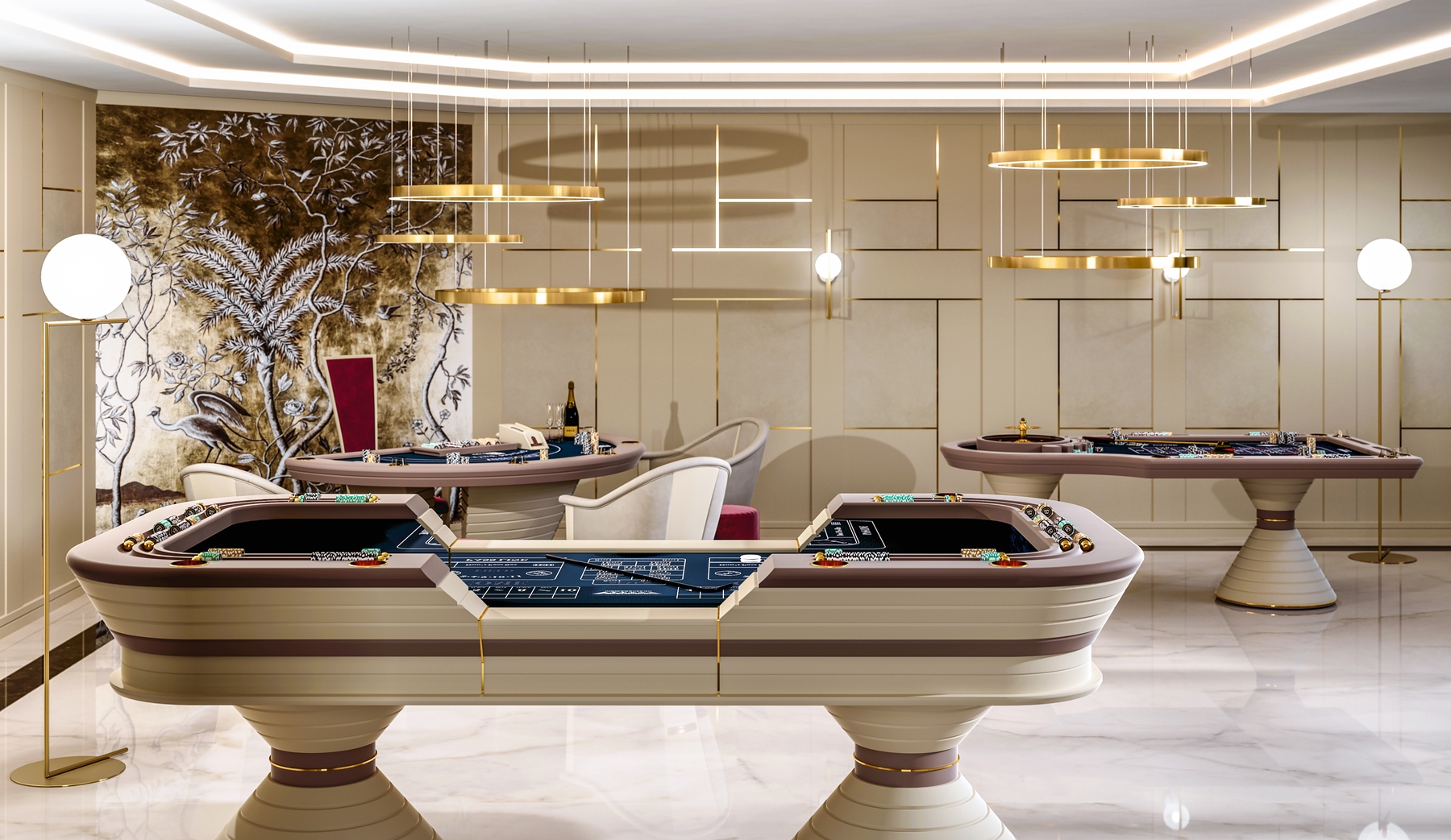 Napoleon Blackjack Table by Vismara Design