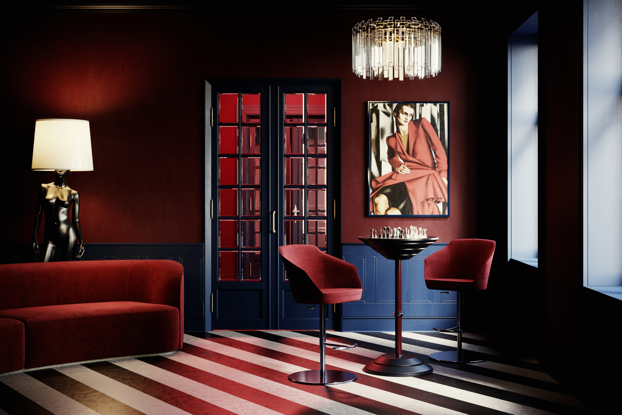 Goemon Chess Table by Vismara Design