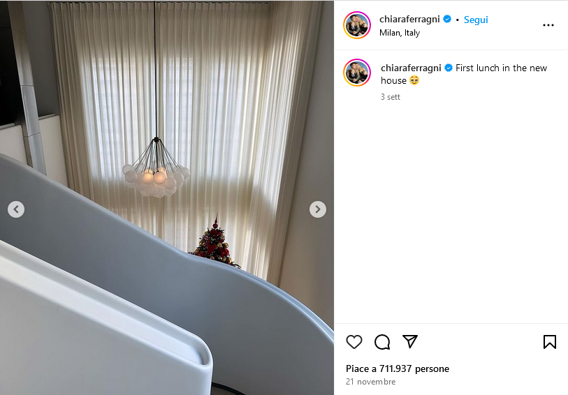 Chiara Ferragni lampadario Apparatus